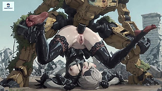 2b Nier Automata Anime Hentai Anal Mecha Sex Stockings
