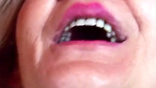 Blonde skinny gilf with extremely hairy pussy is really fucked again after a long time