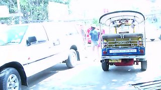 Tongue pierced Thai MILF gets picked up
