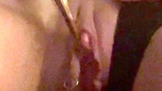 MILF Stimulating Clit with New Toy