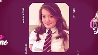 Squeaky Olivia Keane at anal play porn