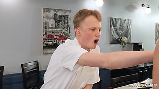 Cum on My Waffles, Honey Part 2: Waitress MILF Syren De Mer Ass Fucked by Jimmy Michaels in the Restaurant Toilet