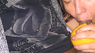Giving Hubby a Blow Treat Licking Pounding My Pussy Moaning Orgasms