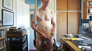 Short, Enjoyable Cum with Ball-stretcher