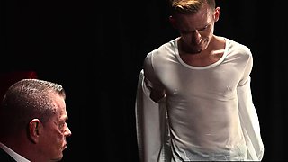 Dylan Tides moaning while getting his ass spanked