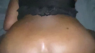 Stretching My Tight Ebony Ass Hole