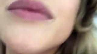 Blonde tight pussy babe solo toy fun in glamour masturbation