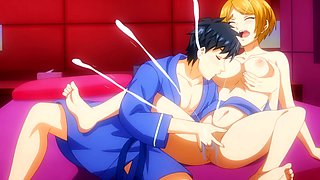 Cute newlywed begs for more as hubby licks and fingers her to orgasm (Exclusive Anime)