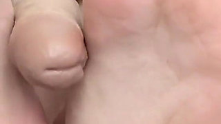 Playing with My Natural Didlo with My Feet