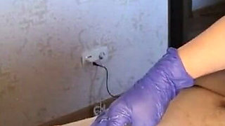 #205(2) Male Waxing. Smooth Penis and Scrotum