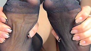 Exotic brunette hardcore foot fetish fuck