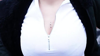 German Scout - Huge Ass German Tattoo Model Mandy Heart Pick up for Casting Fuck