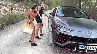 Italian Picks Me up in His Luxurious Car and Fucks Me Outdoors