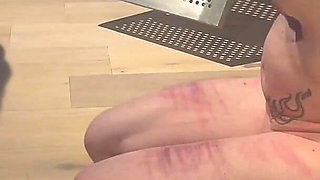 Handing Out Face Slaps to a Slave Who Cant See Them Coming