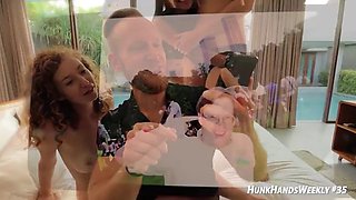Big Ass Step Mommy Gives Handjob Hot Hot Dad s Friend 003: Blowjob, Doggy  Licking Porn