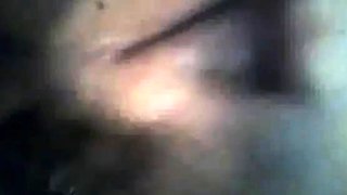 Hairy BBW Plays with Huge Black Dildo on Webcam