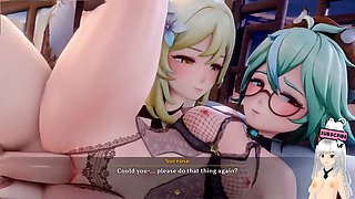 Creampie compilation, hard rough sex, genshin impact mona