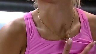 Fit Girl in Gym with Sex Trainer