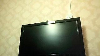 Amateur latin caught by hidden cam