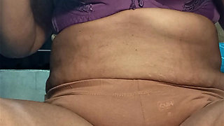 Desi milf bhabhi masturbating & stroking husbands dick part 2.