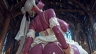 Blindfolded Dark Elf Bride Gets Fucked in Church