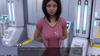 Stranded in Space - Stretching Out with Big Boobs MILF