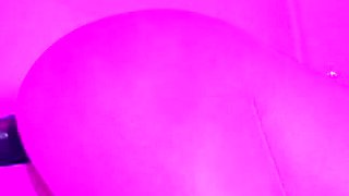 Cute amateur teen girl toying her pussy in bed on cam