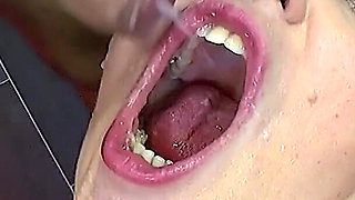 Delia takes on a massive cock in her ass and mouth