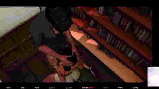 My Stepsis Caught Me While I Fuck My GF in Library in Public.