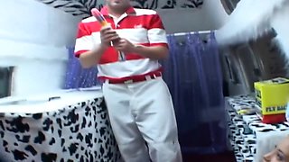 Cute Cheerleader Gets Banged And Jizzed In Mouth With Alexis Love And Will Powers