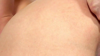 Pussy gaping and fingering of horny young girl Sarah Simons