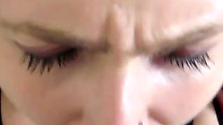 Restrained Throat Fuck and Cum on Face.