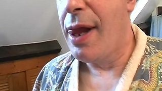 Threesome with Old Man and 4 Horny Tits