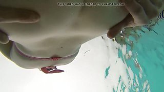 Teenagers Threesome Orgy Hump Under Water Pool Lucky Old Dude