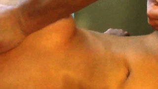 Claudia Rossi Puts on a Fuck Show on a Balcony and Takes a Full on Facial