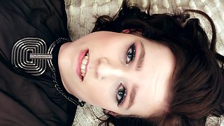 Skinny brunette Madison licks Grae Stoke’s pussy with passion in intense action