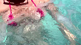 Artemisia Love Showing Her Perfect Tits in a Micro Bikini Underwater