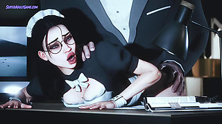 Shy Teen Made Gets Punished And Fucked Hard By Her Boss ( 3D Realistic Uncensored )