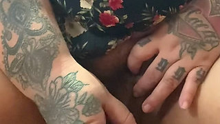 Huge dildo & phat pussy