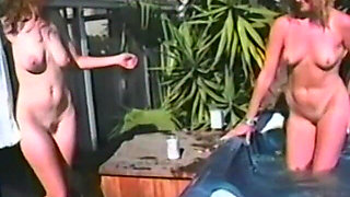 Two Lesbians Do Cunnilingus in the Hot Tub