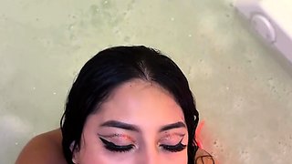 Amazing romantic sex in the jacuzzi