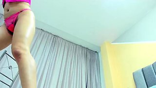 Amateur striptease and Solo masturbation
