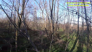 Red Nylon Jumpsuit Fetish - Cameltoe Tease, Deep Blowjob and Cum on My Downjacket