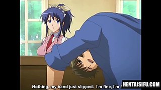 Hentai Sex Cafe - Japanese Anime Waitress Begs for Creampie - English Subtitles