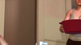 Friendly Housewife by White Foam - Busty Stepmom Takes Good Care of Her Rock Hard Stepson 9