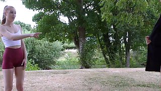 CFNM sluts deepthroating lucky guys dick