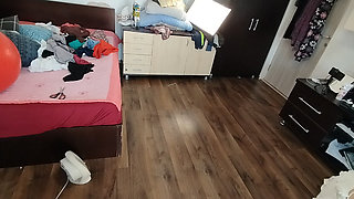 Amateur Wife Has Fun Trying on Clothes and Cutting Them