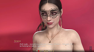 Darker 12 Grace Strips Naked in Studio and Squirts on a Dildo in Front of Everyone