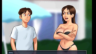 Summertime saga: sexy ass stepsister by the pool ep 121