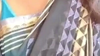 Back Saree with Pink Panty Me Hot Sexy Bhabhi Ki Chudai